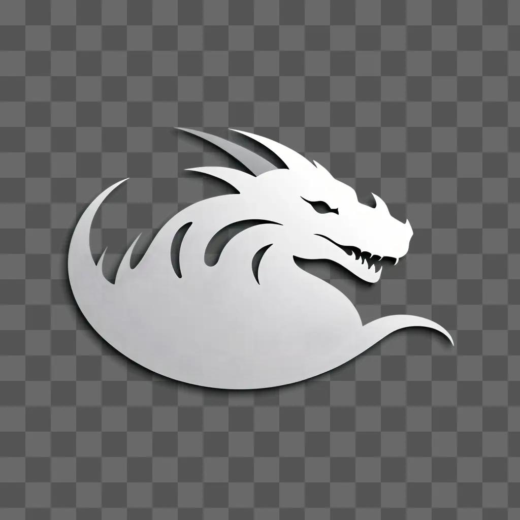 Dragon logo on a gray background