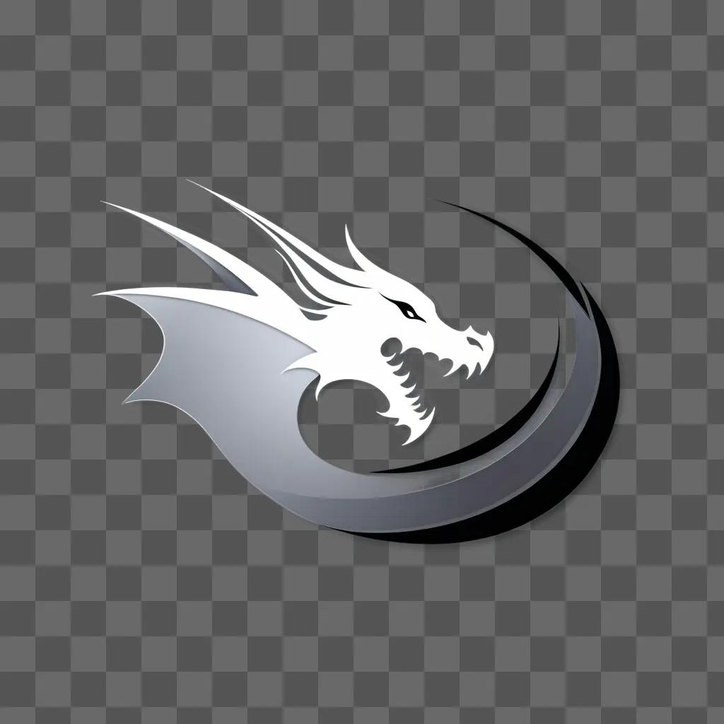 Dragon logo on a gray background