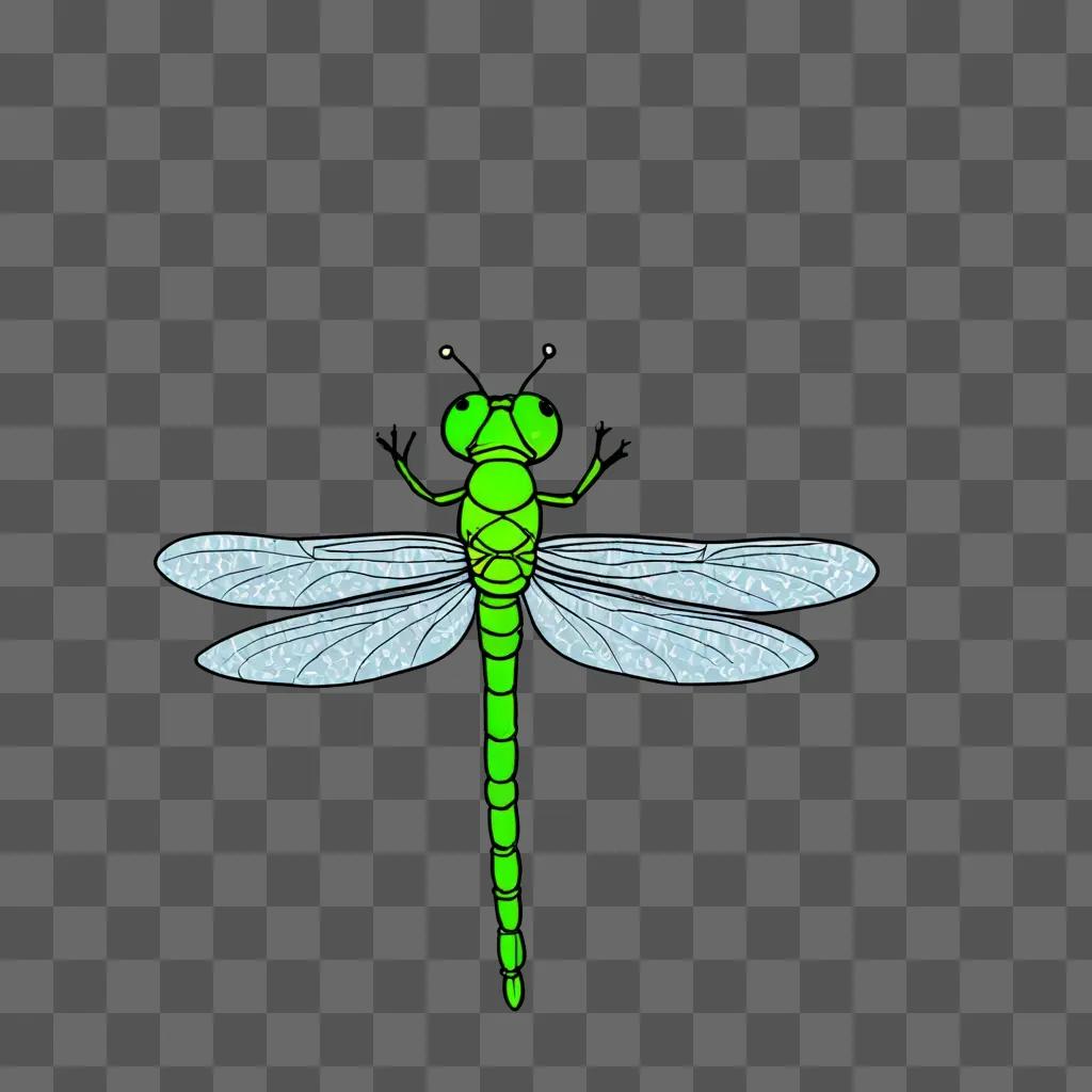 Dragonfly drawing for kids