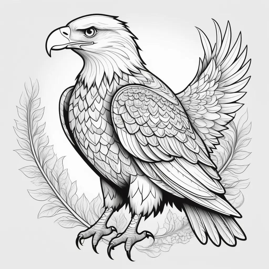 Eagle coloring pages: a majestic bird of prey