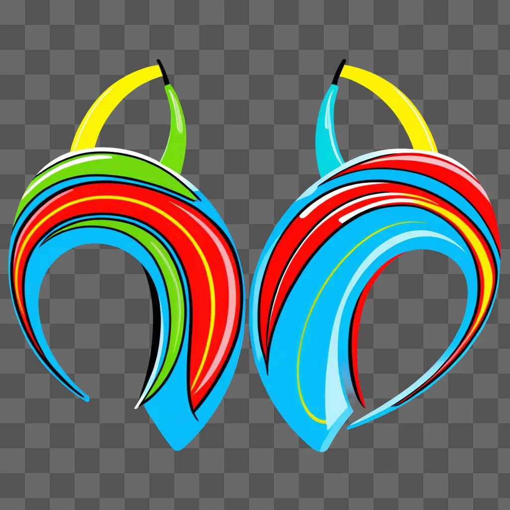 Ear Clipart with colorful banana design