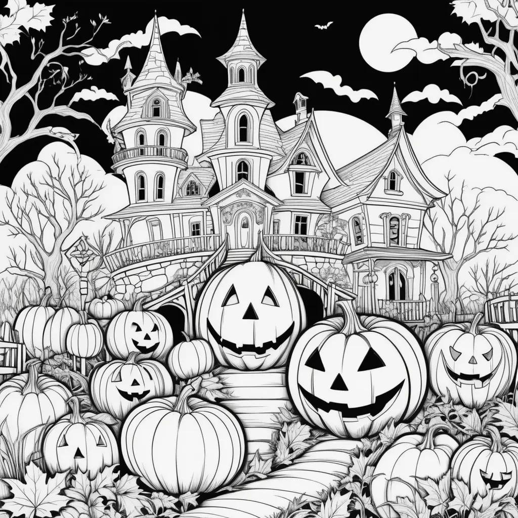 Easily Coloring Halloween Pages for Kids