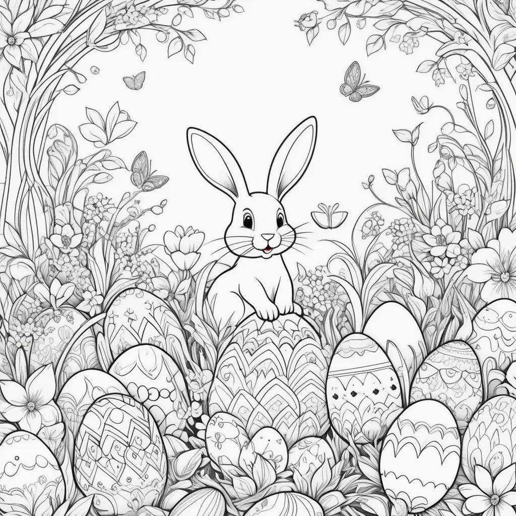 Easter Bunny Coloring Page