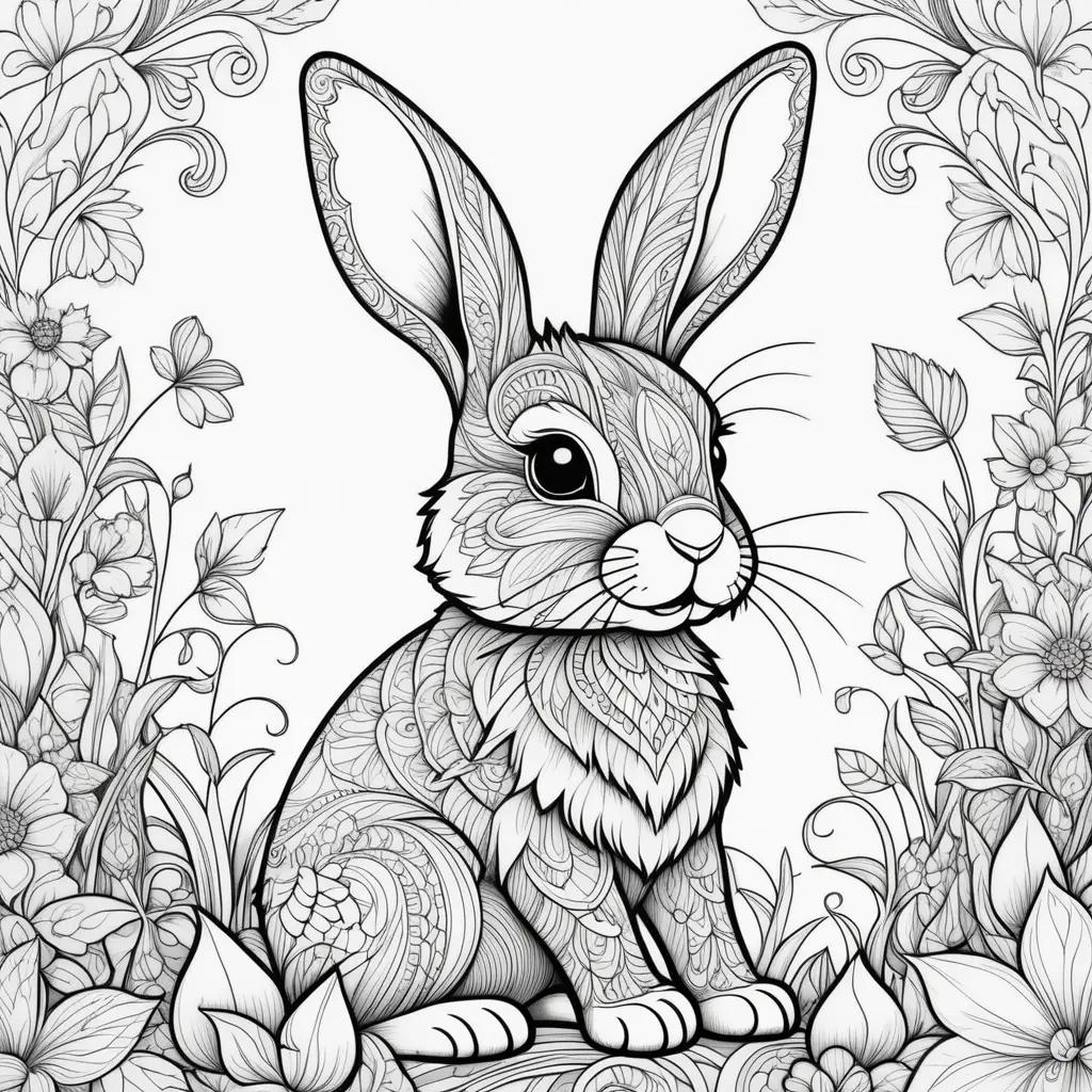 Easter Bunny Coloring Pages: A Festive Coloring Book