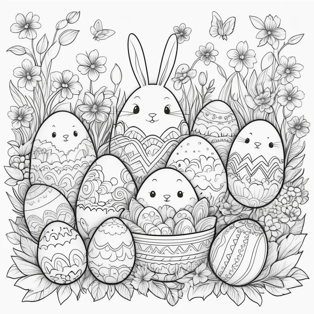 Easter Bunny Coloring Pages: Bunny Coloring Pages