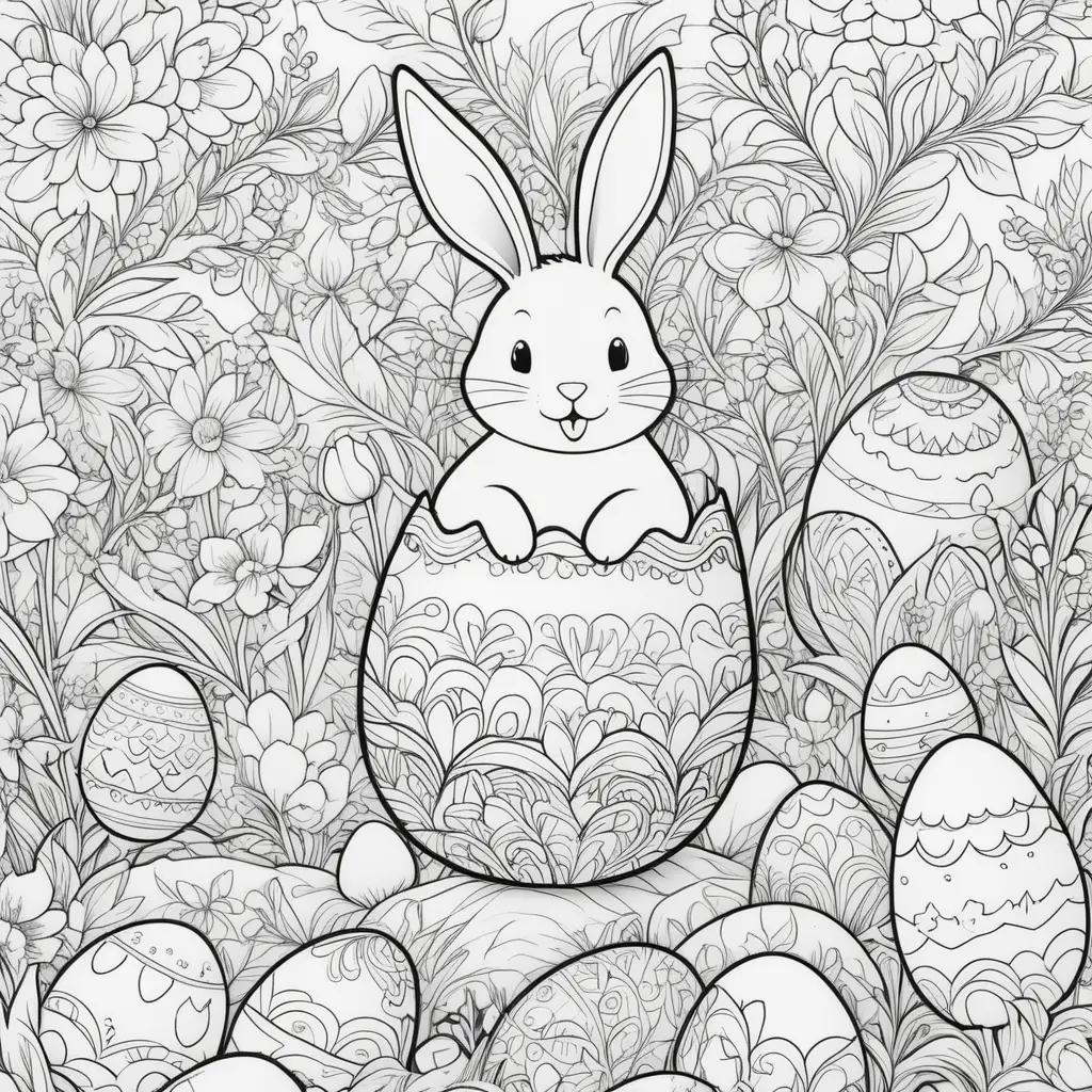 Easter Bunny Coloring Pages for Kids