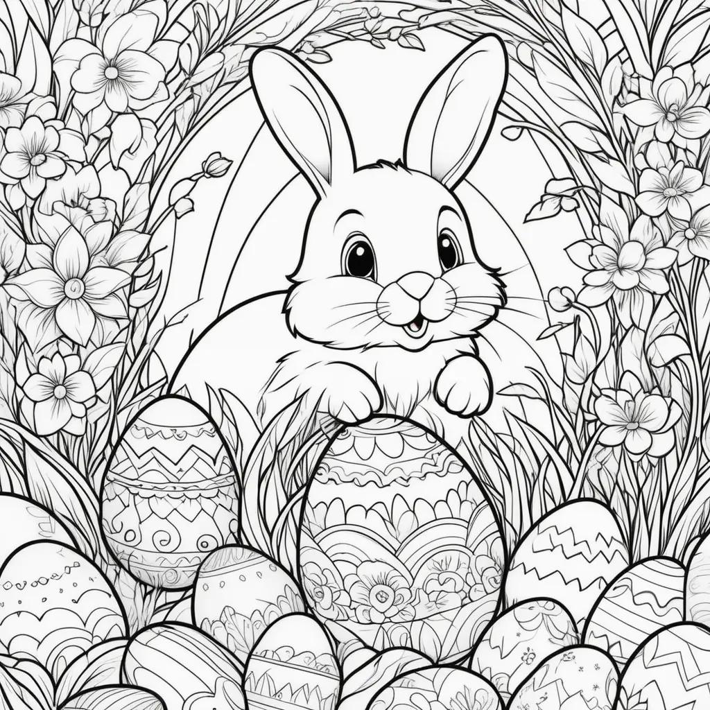 Easter Bunny Coloring Pages for Kids