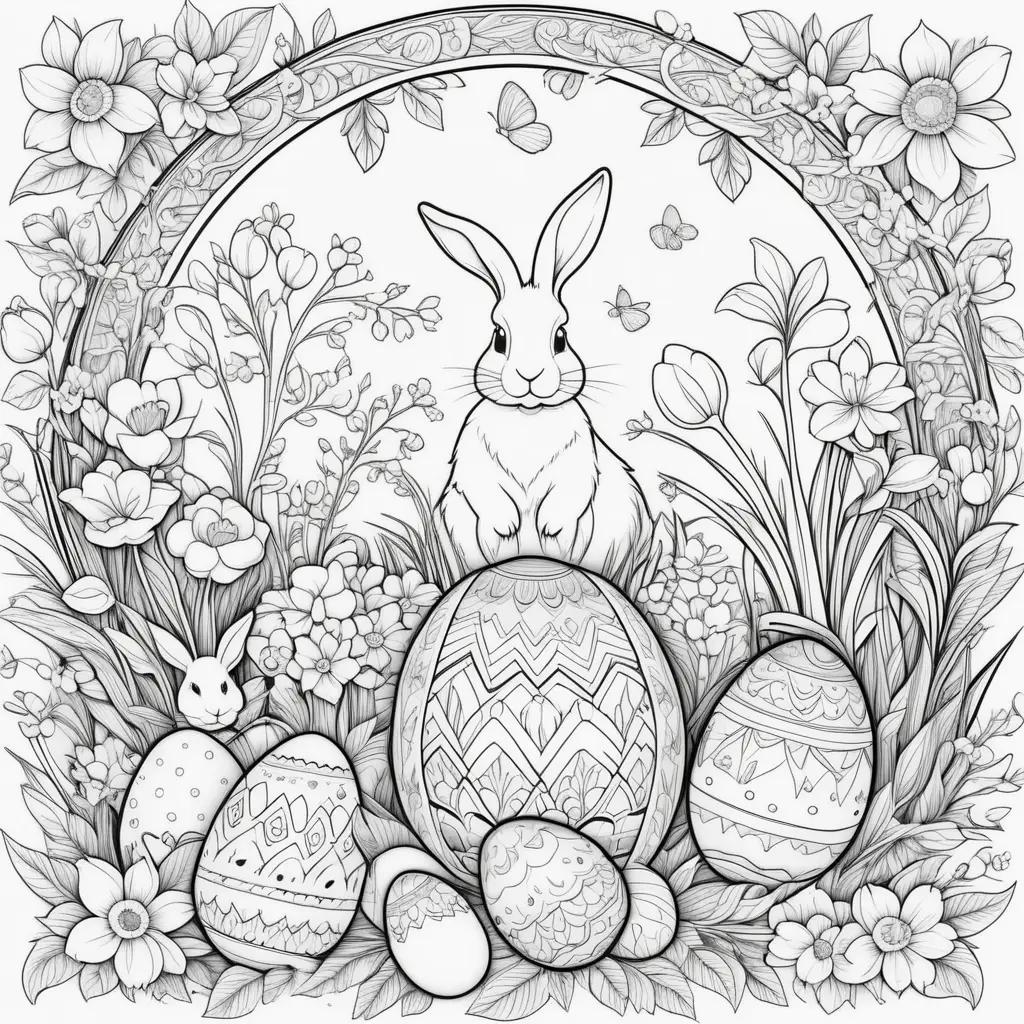 Easter Bunny Coloring Pages for Kids