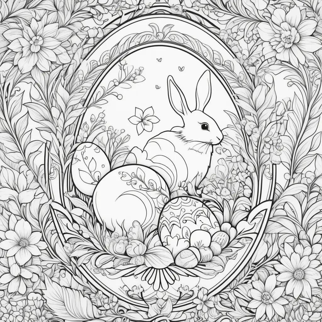 Easter Bunny Coloring Pages with Free Printables