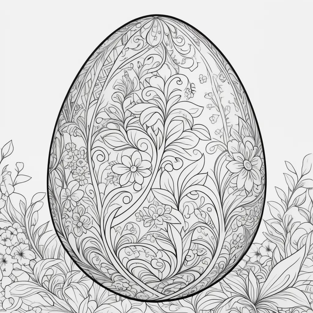 Easter Egg Coloring Pages with Unique Designs