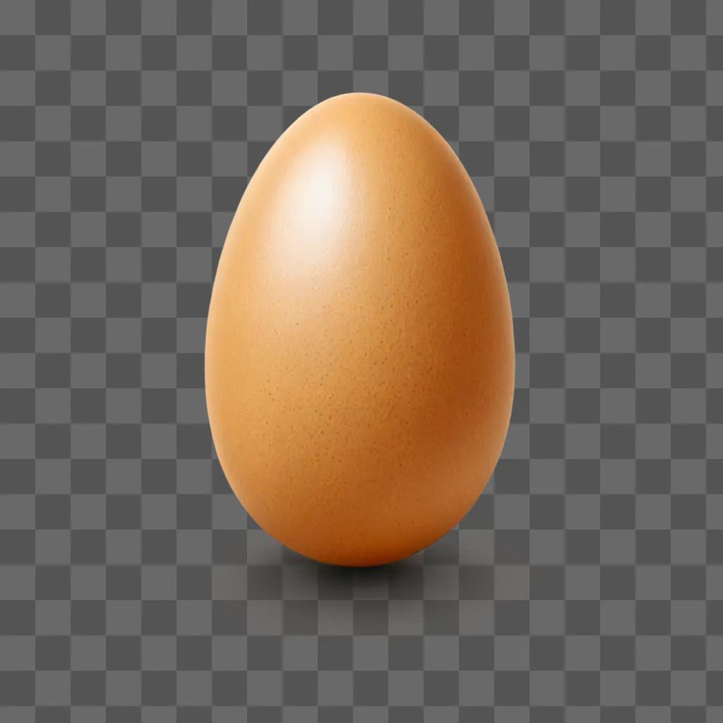 Egg clipart on a brown background