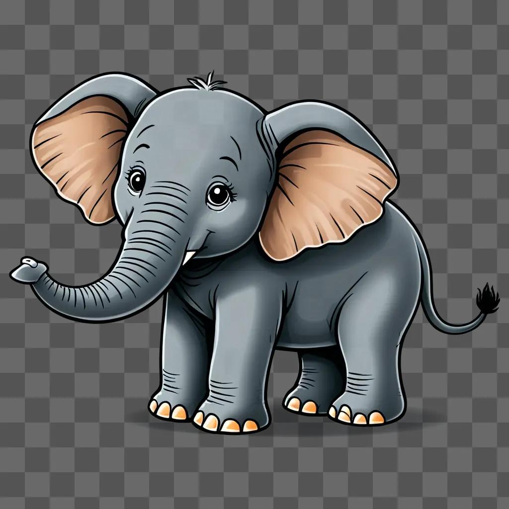 Elephant Drawing for Kids