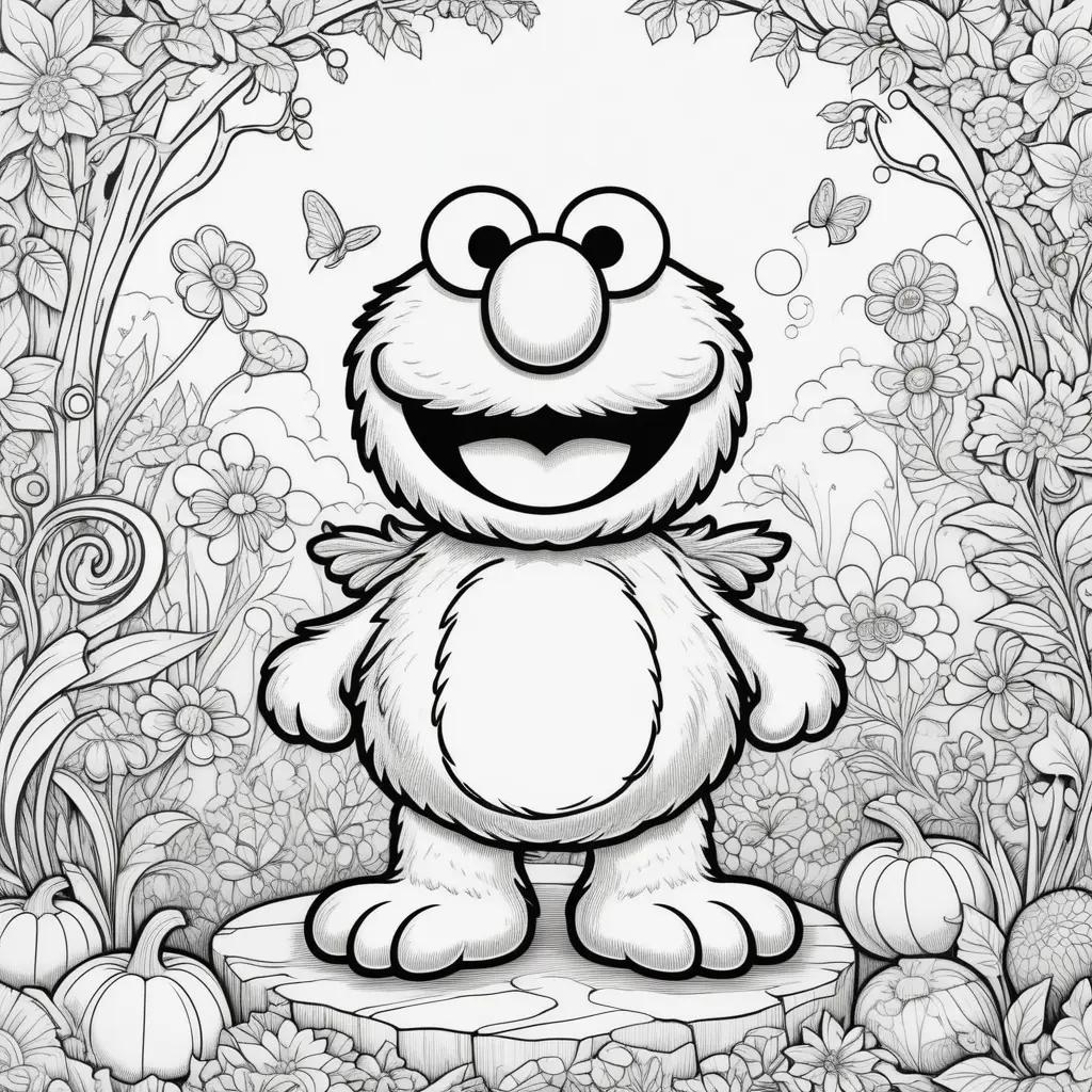 Elmo coloring pages for kids