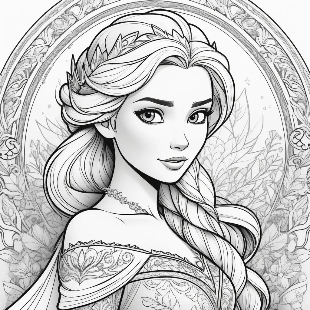 Elsa Coloring Page - Disney Princess