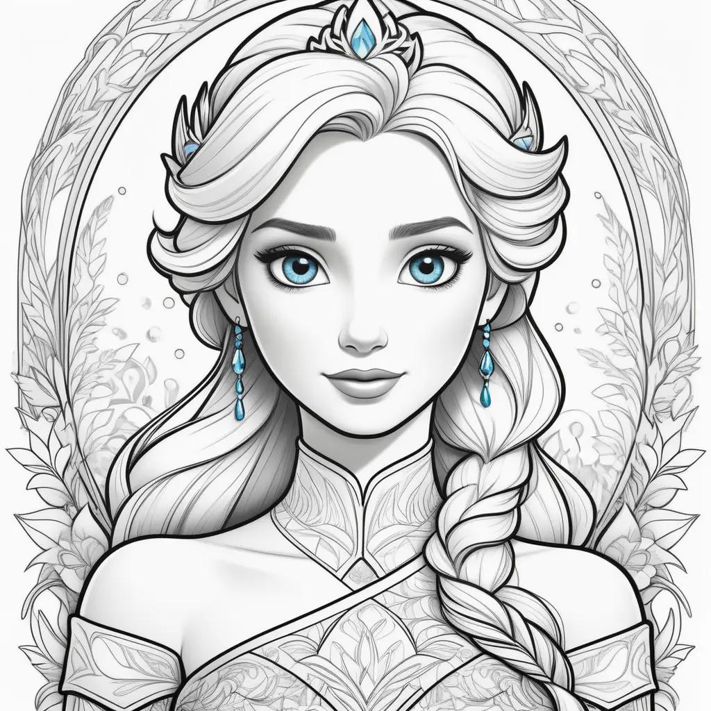 Elsa Coloring Pages: A Disney Princess Coloring Book