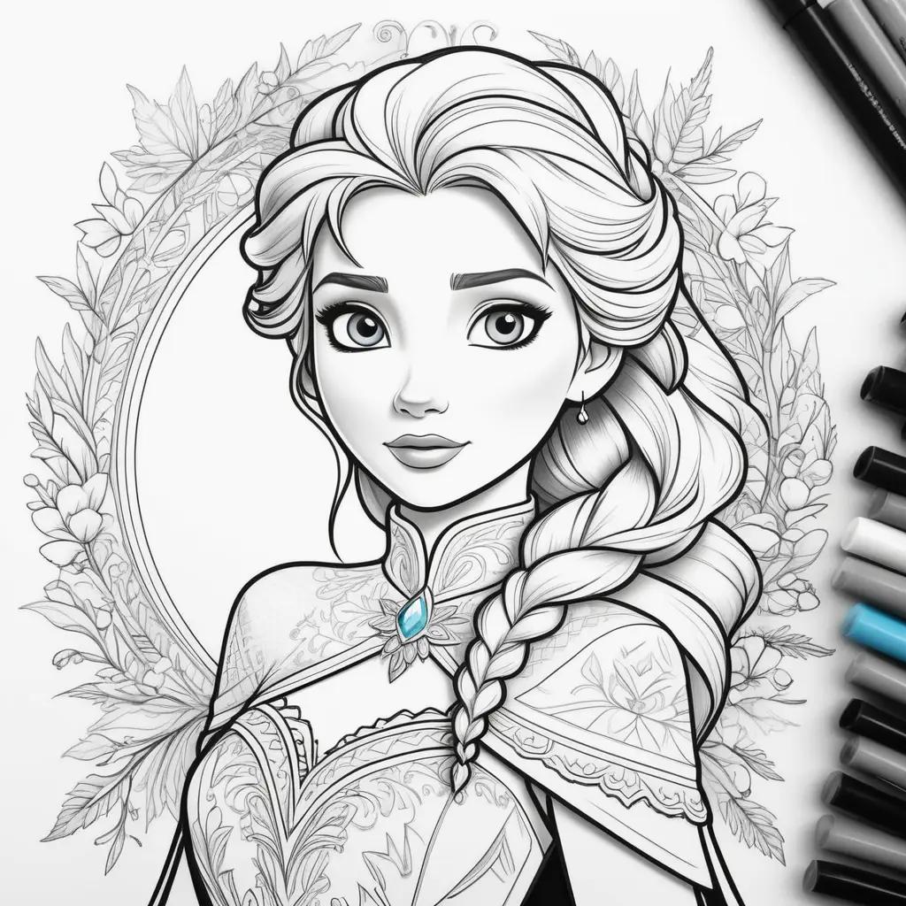 Elsa Coloring Pages Frozen Coloring Book