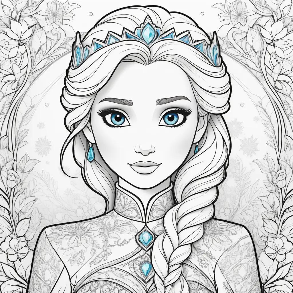 Elsa and Anna Coloring Pages - Disney Princesses