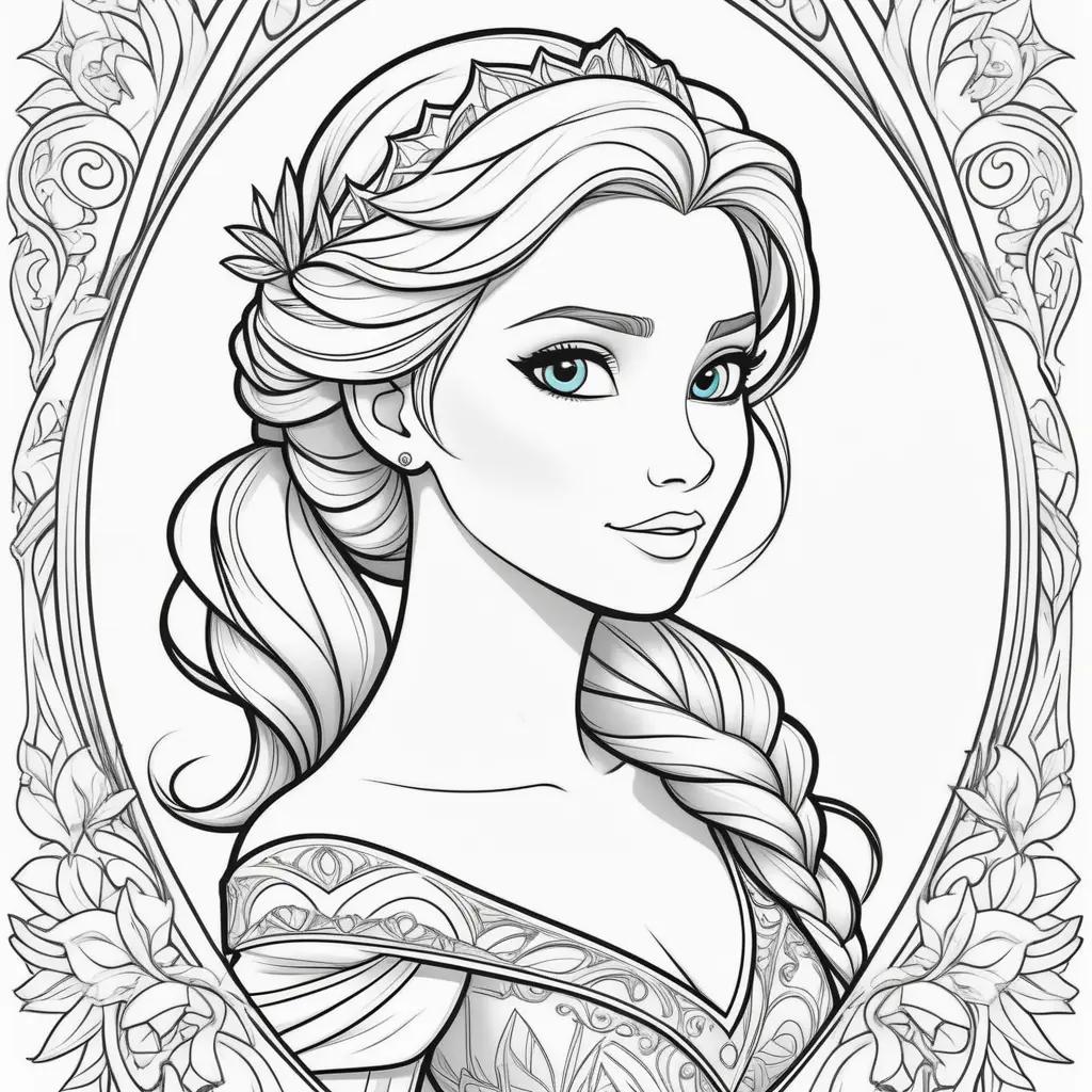 Elsa coloring pages for girls