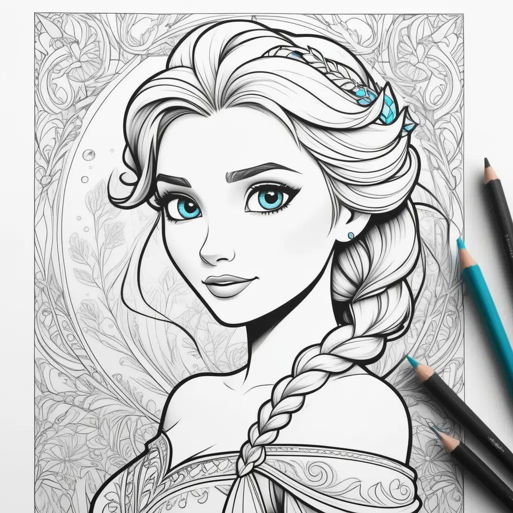 Elsa frozen coloring pages: Coloring pages of elsa frozen princess