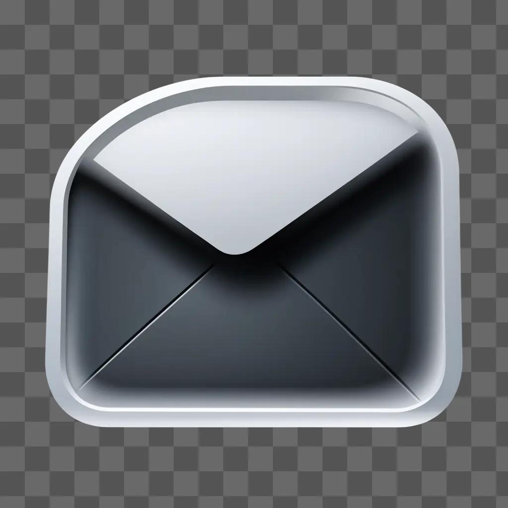 Email icon on a grey background