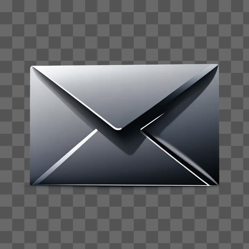 Email icon on grey background