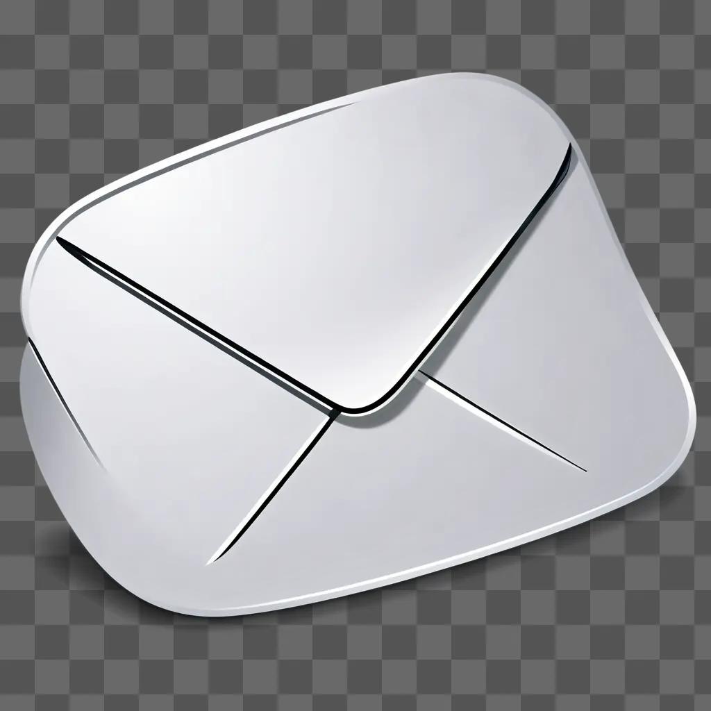 Email icon on white background