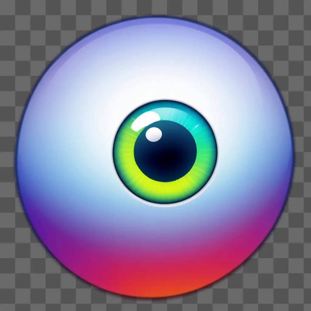 Eyeball clipart design in vibrant colors