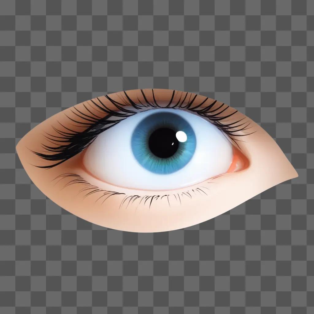 Eyes Clipart is a detailed illustration of an eye with a blue iris