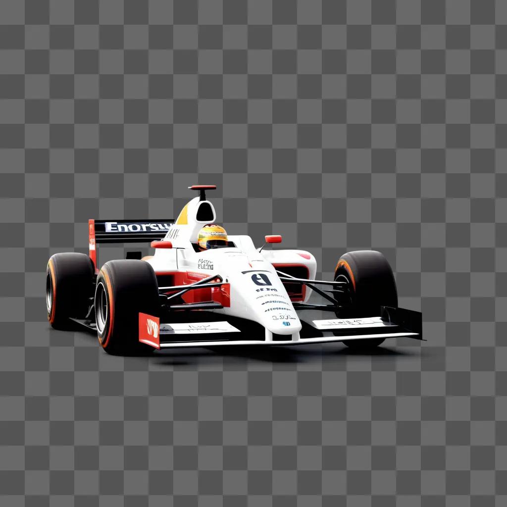 夜のトラックでのF1カーレース