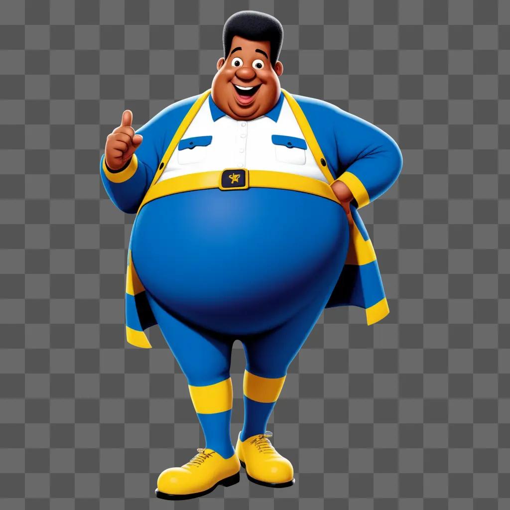 Fat Albert stands tall in his superhero suit