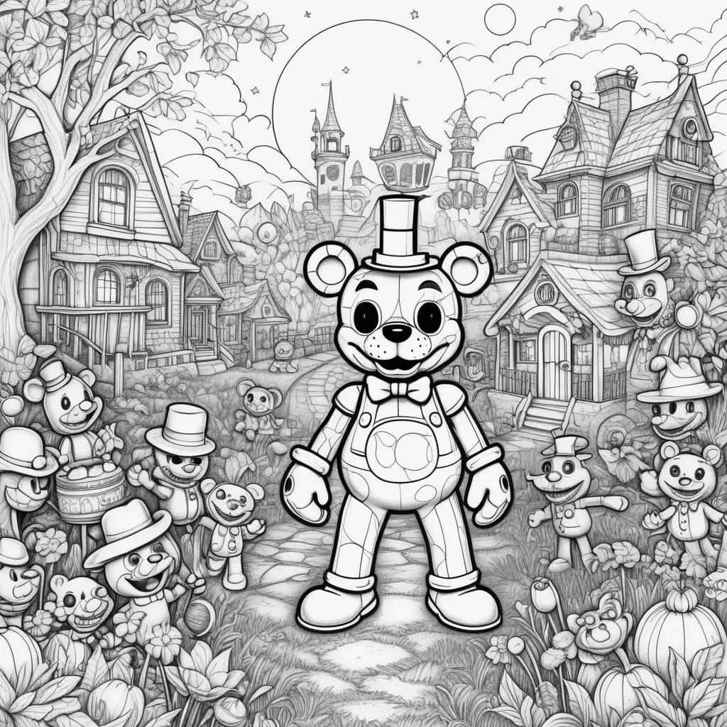 Fifty Nights at Freddys Coloring Pages