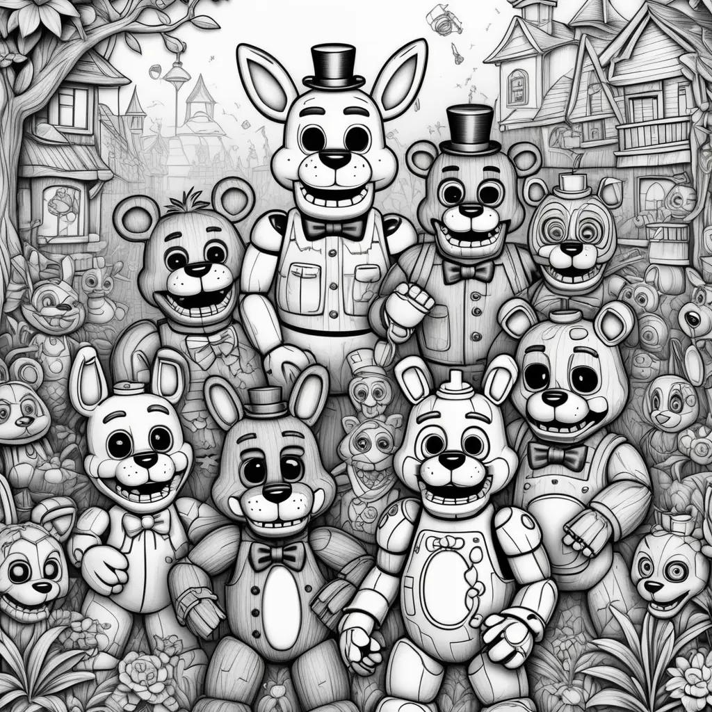 Five Nights at Freddys ぬりえ