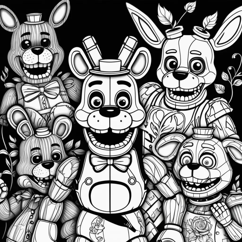 Five Nights of Freddy Coloring Pages: Coloring Book, Coloring Sheets, Coloring Pages, Coloring Book, Coloring Pages