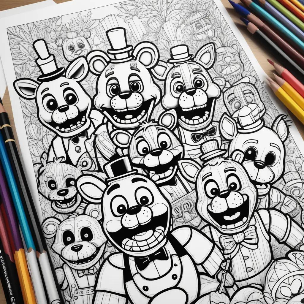 Five Nights of Freddy Coloring Pages