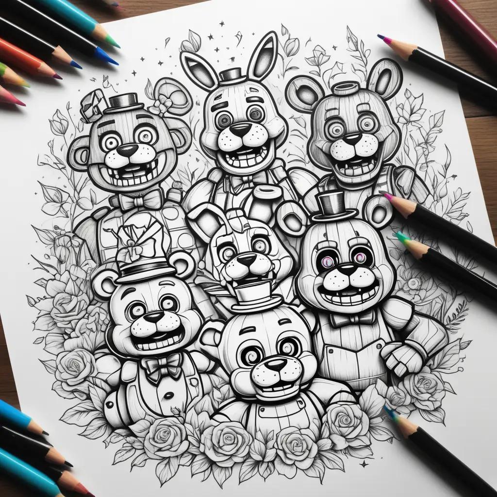 Five Nights of Freddy Coloring Pages