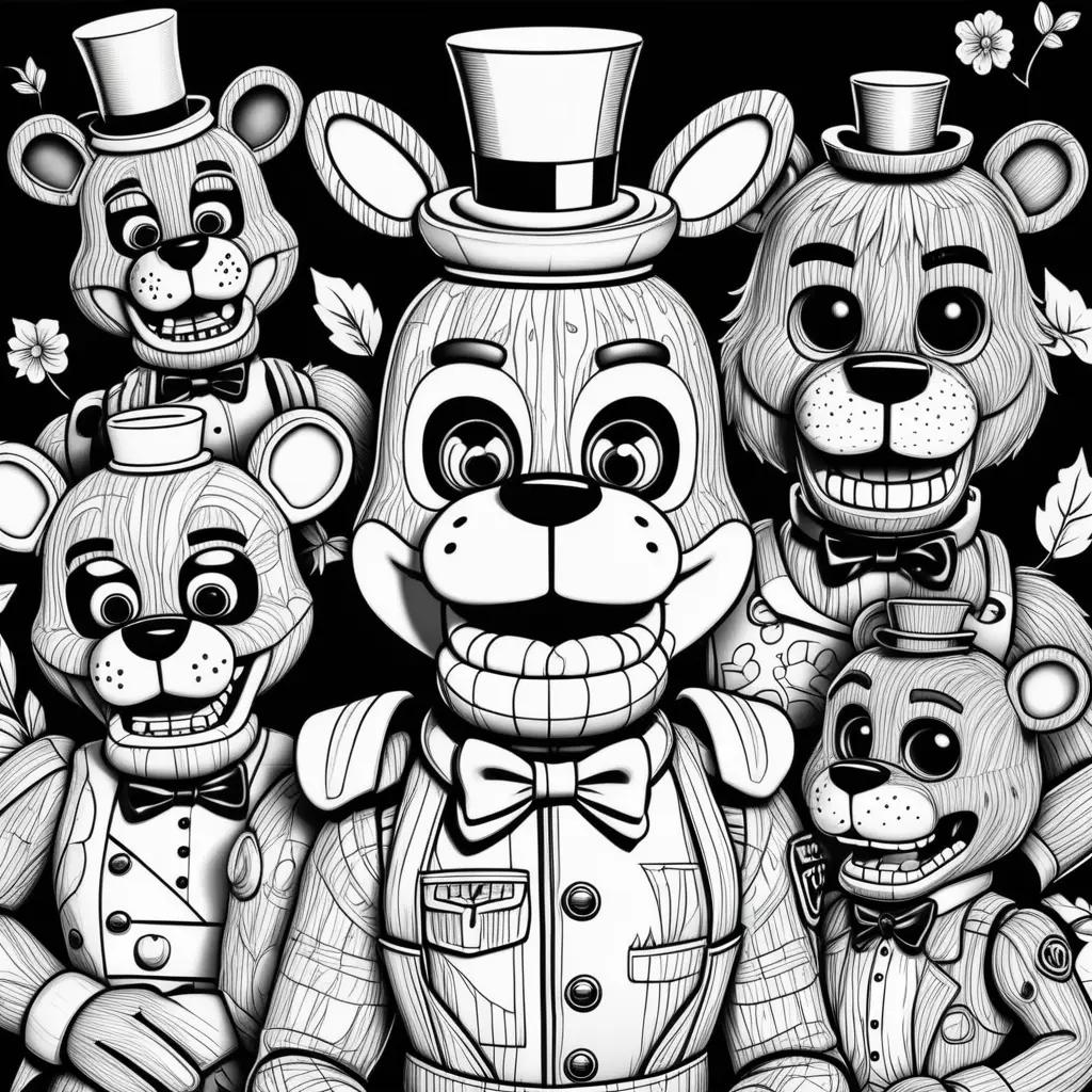 Five Nights of Freddy coloring pages