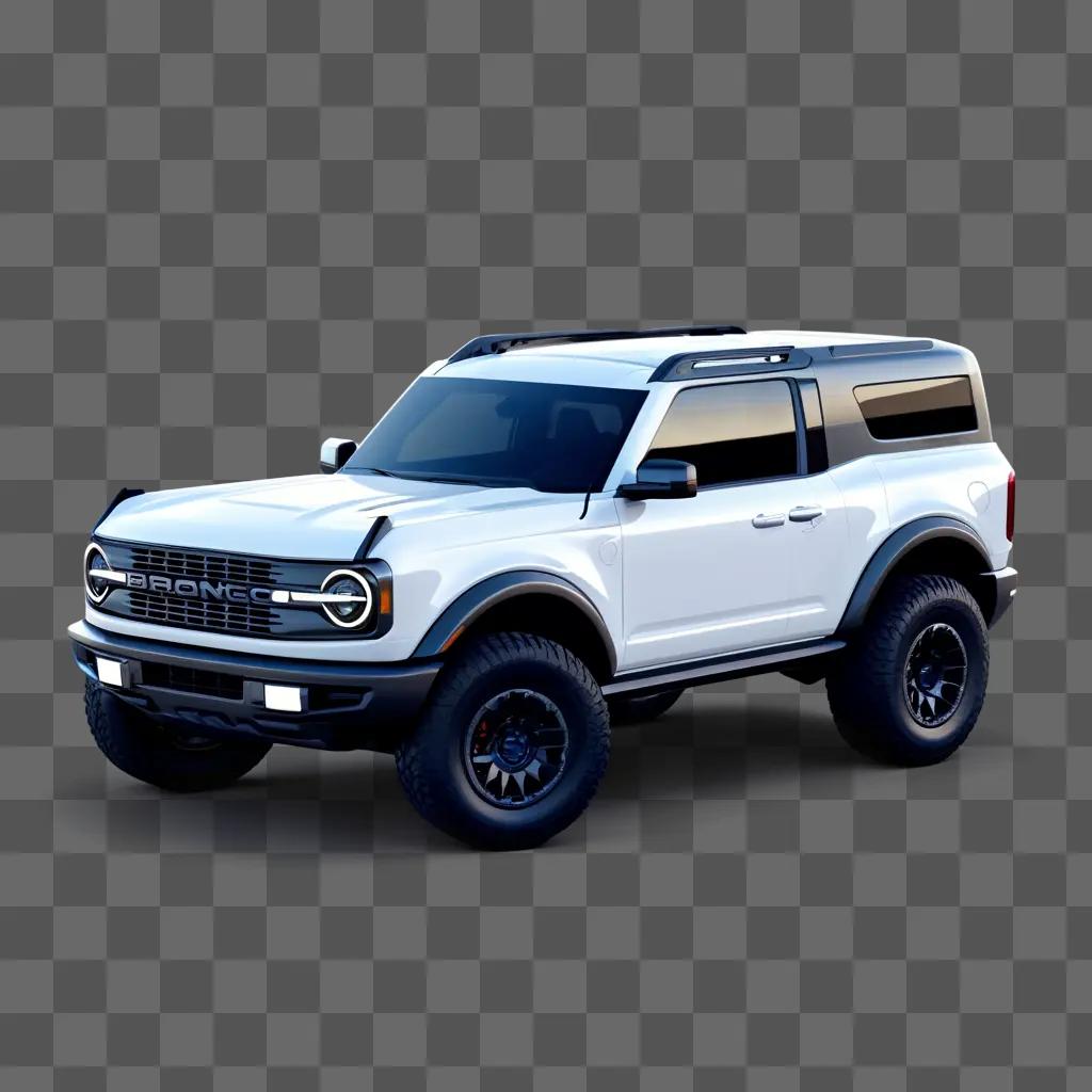 Ford Bronco 2023 SUV on a dark blue background