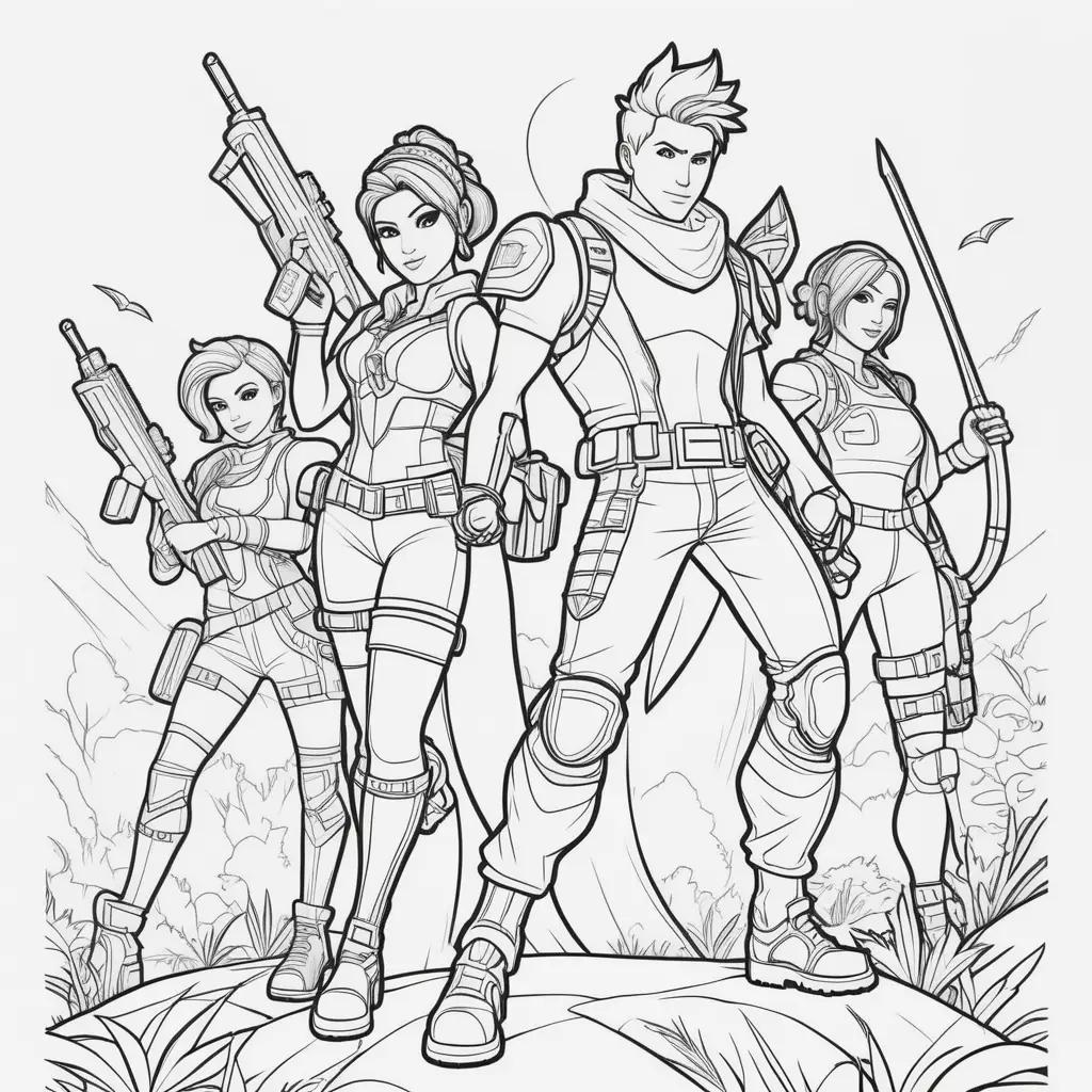 Fortnite Coloring Pages: Heroes, Villains, and More