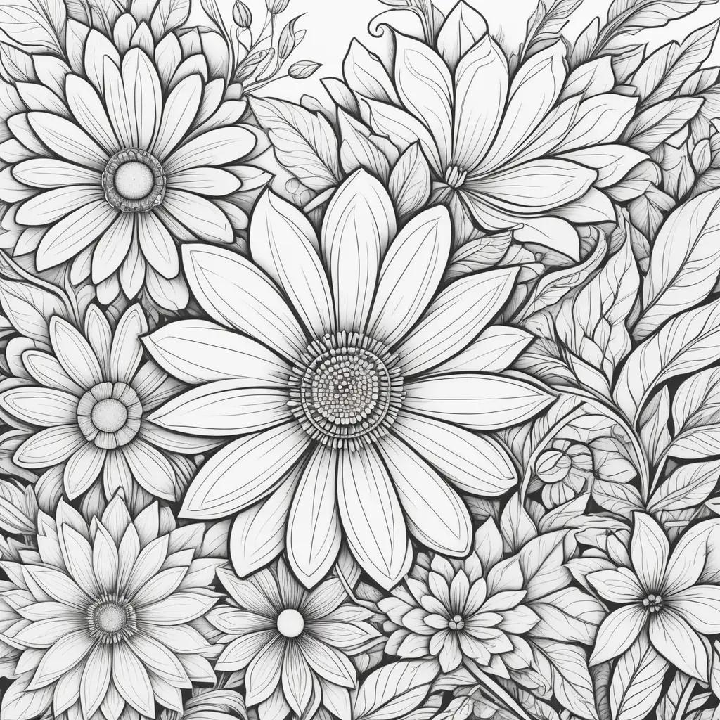 Free Flower Coloring Pages: A Collection of Beautifully Illustrated Designs for Adult Coloring Book Lovers