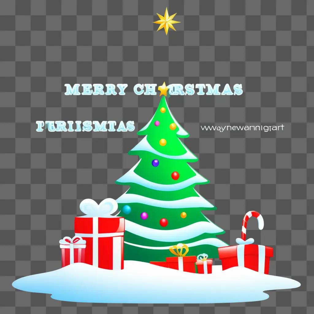 Free Merry Christmas clipart for your card