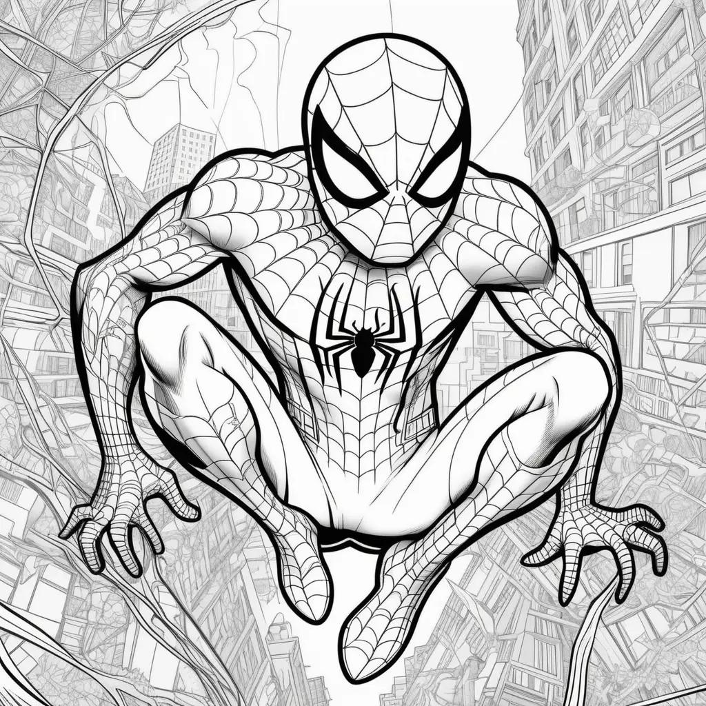 Free Spider Man Coloring Pages for Kids