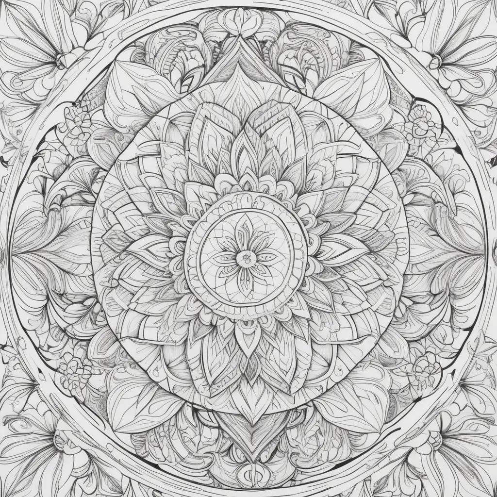 Free adult coloring pages with intricate designs