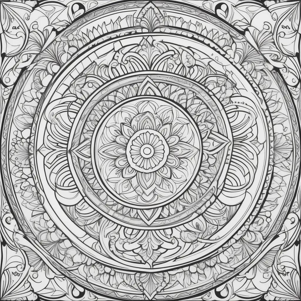 Free adult coloring pages with intricate designs