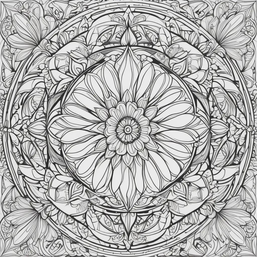 Free adult coloring pages with intricate patterns