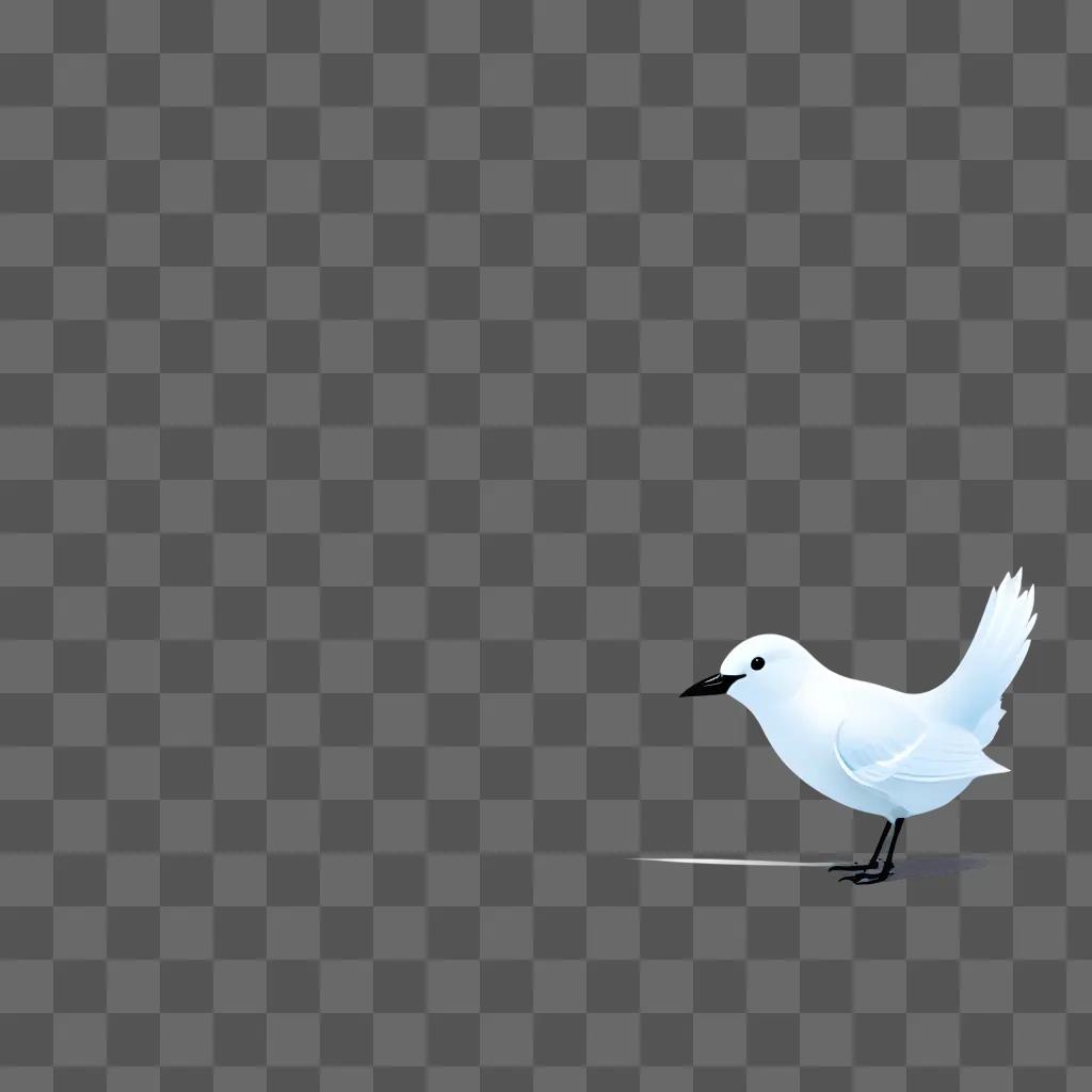 Free clipart image of a white bird