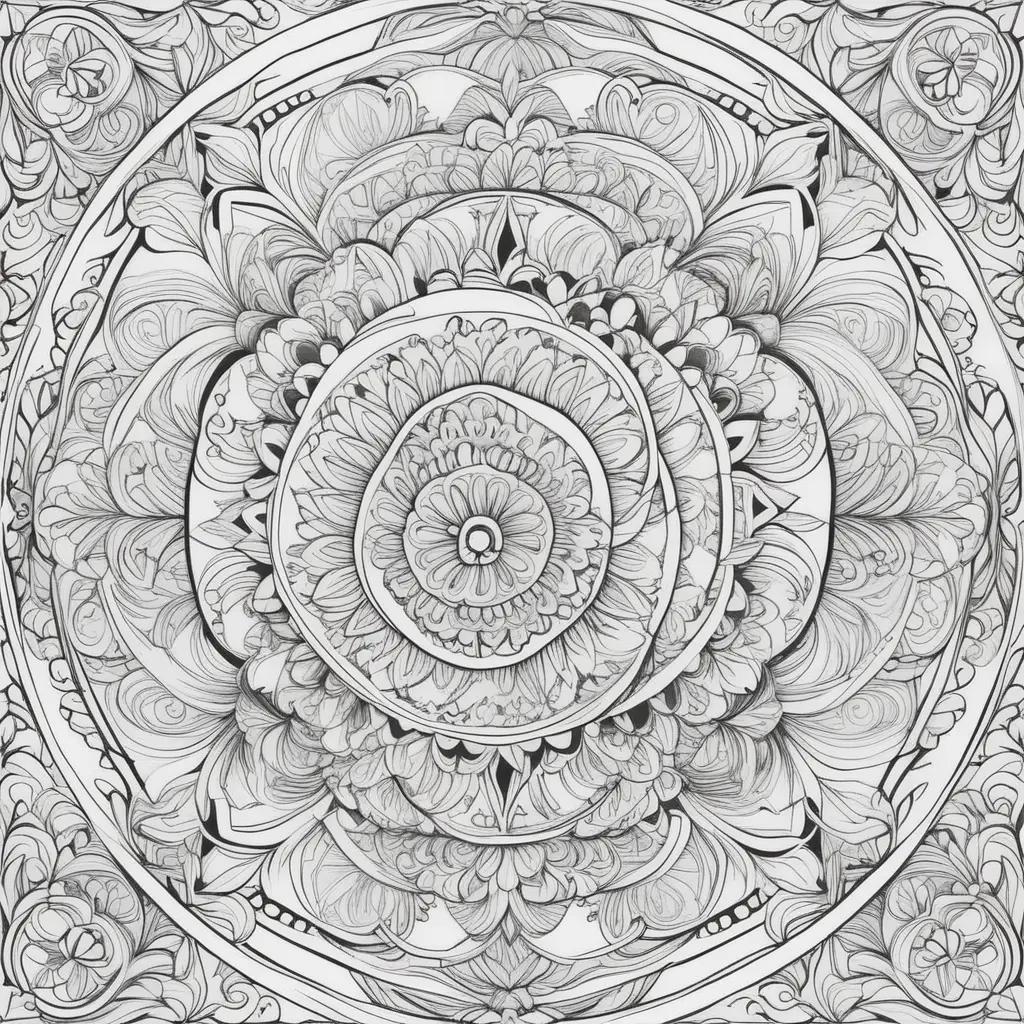 Free coloring pages for adults of intricate designs