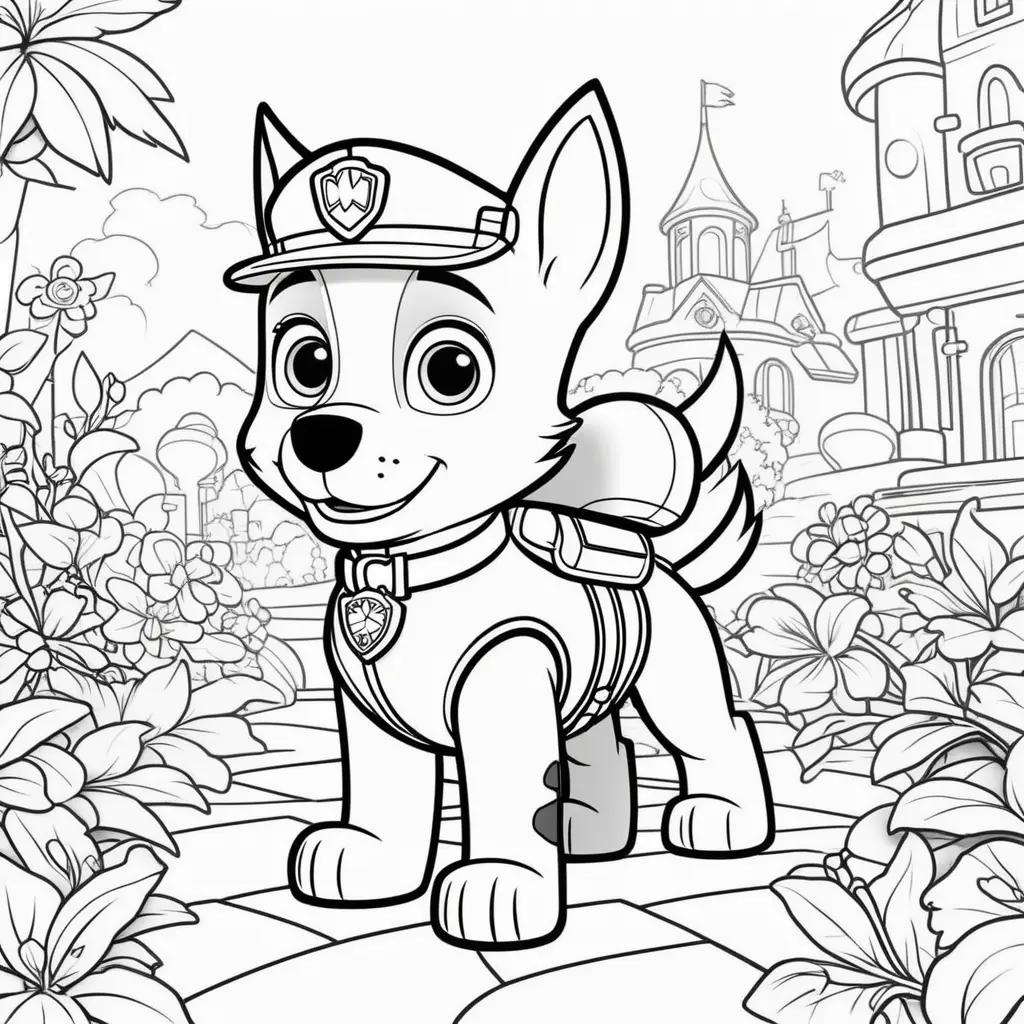 Free coloring pages of Paw Patrol characters