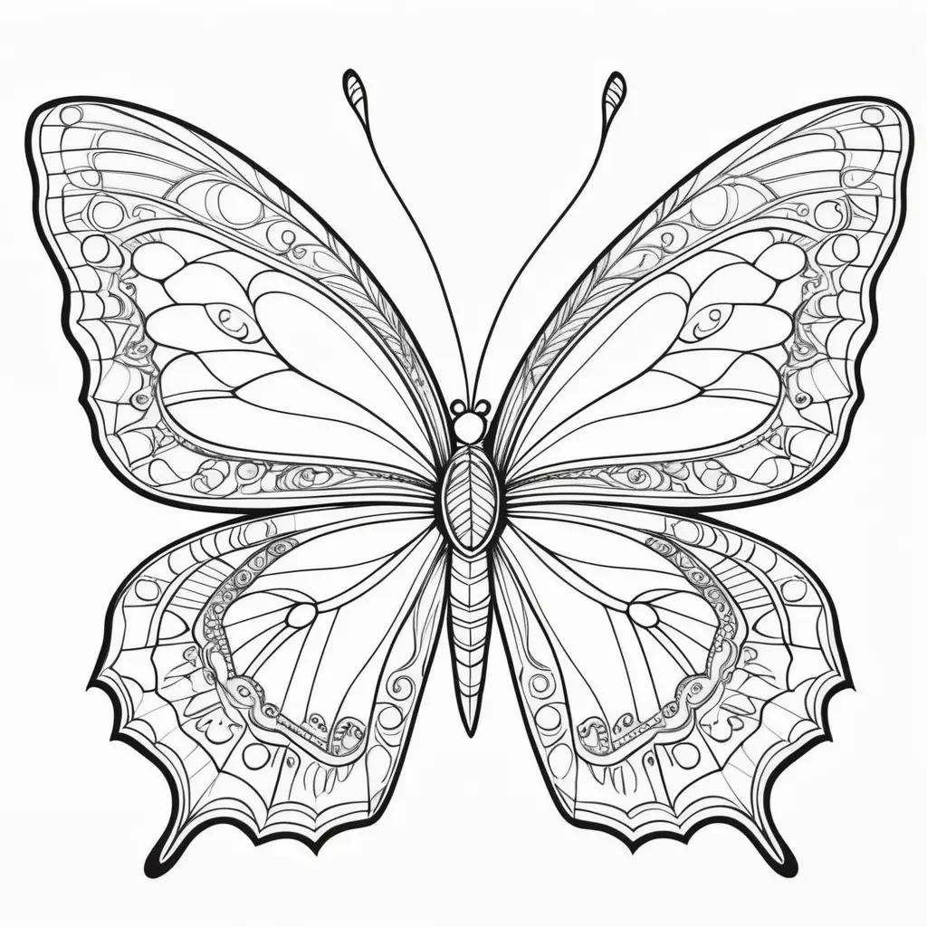 Free coloring pages of a free butterfly coloring pages