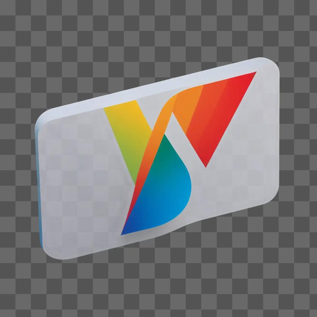 Free logo design with a multicolored triangle