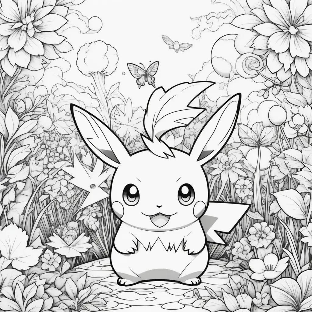 Free pokemon coloring pages with cute pokemon